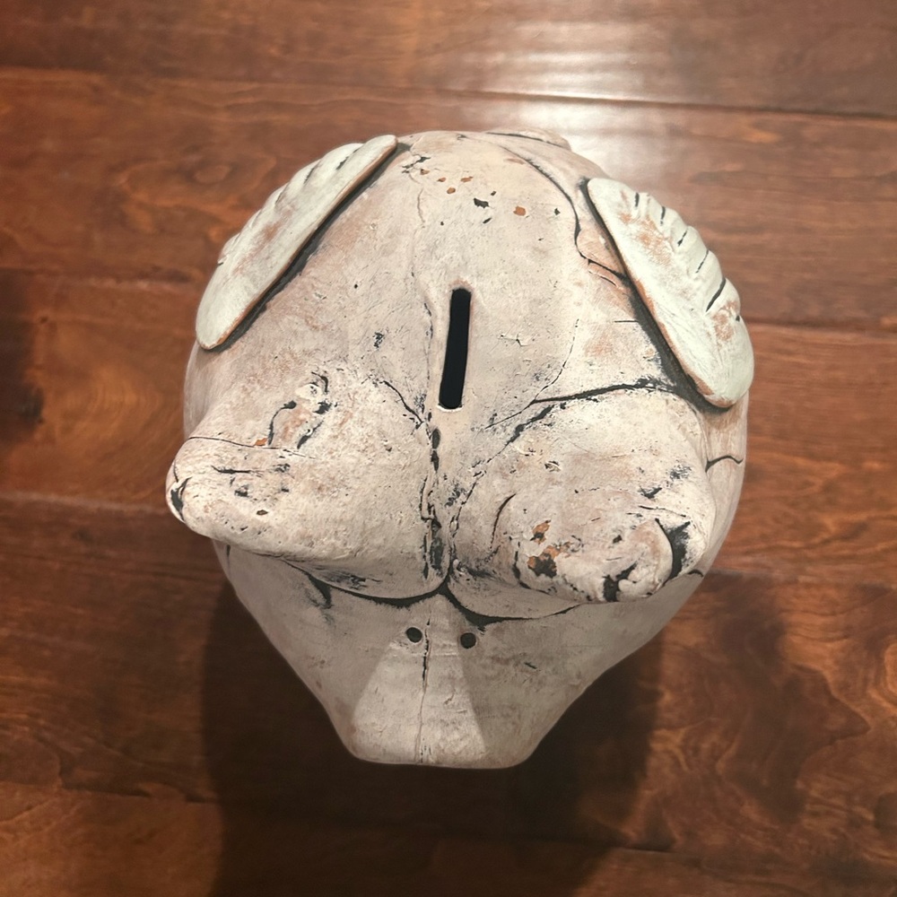 Handmade Ceramic Piggy Bank - Angel - Picture 6 of 7
